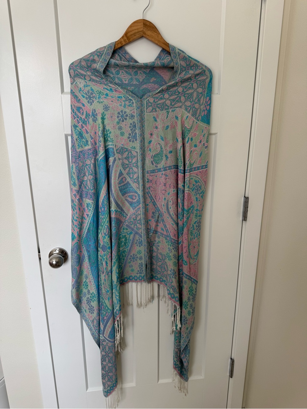 Beautiful Pastel Poncho Shawl Tunic